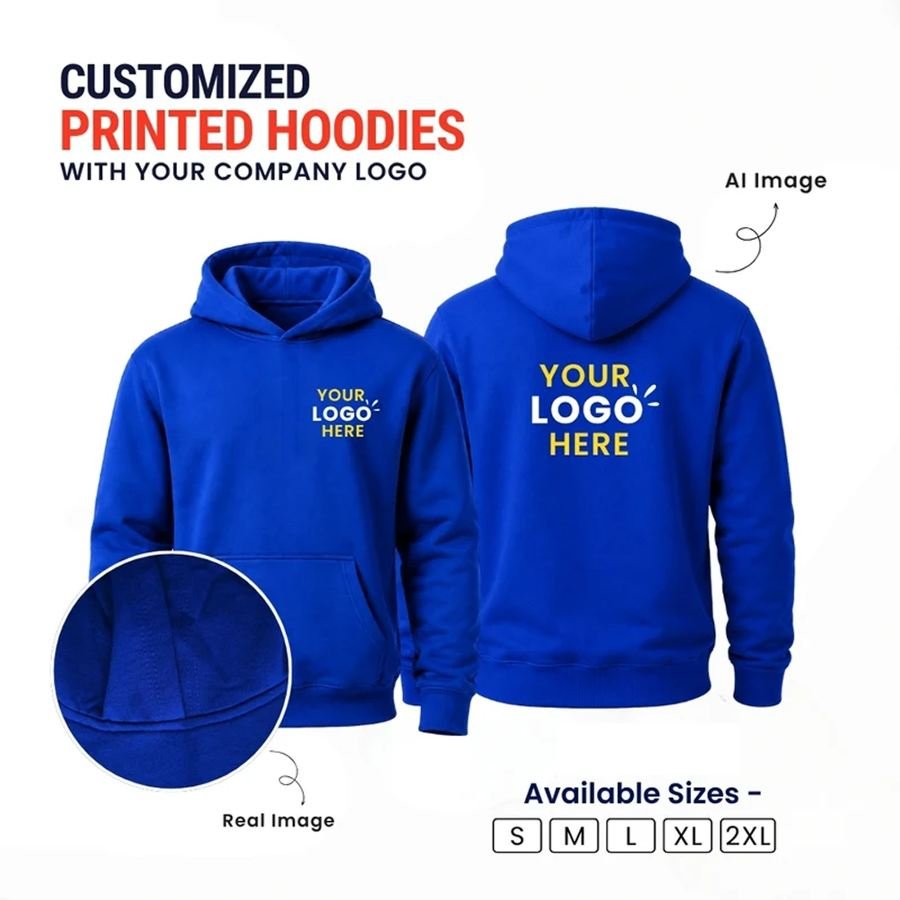Customized Hoodies With Your Company Logo | Order Logo Printed Hoodies | printonorders.com - Image 2