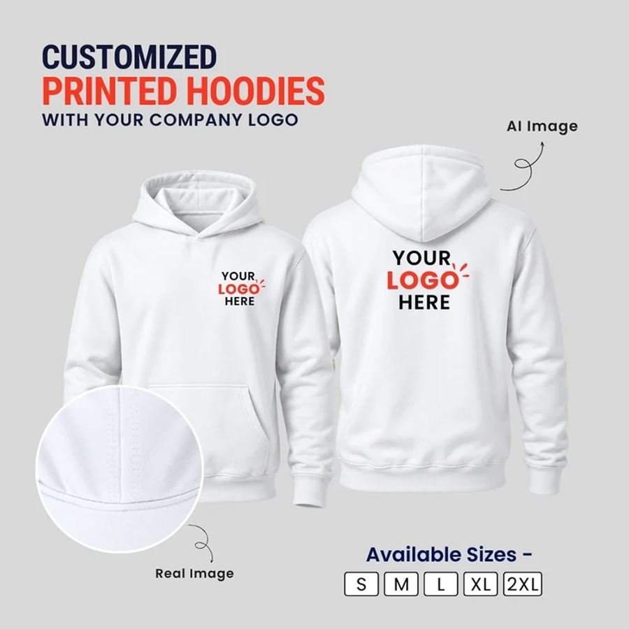 Customized Hoodies With Your Company Logo | Order Logo Printed Hoodies | printonorders.com - Image 6