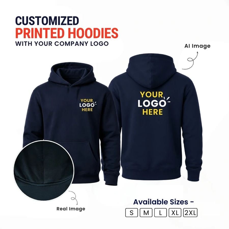 Customized Hoodies With Your Company Logo | Order Logo Printed Hoodies | printonorders.com - Image 5