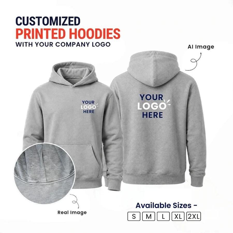 Customized Hoodies With Your Company Logo | Order Logo Printed Hoodies | printonorders.com - Image 3