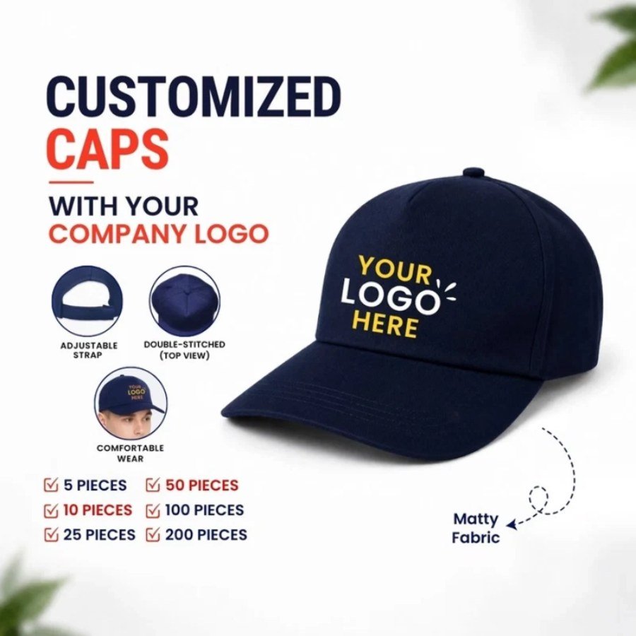 Customized Caps | Customized With Your Company Logo | printonorders.com
